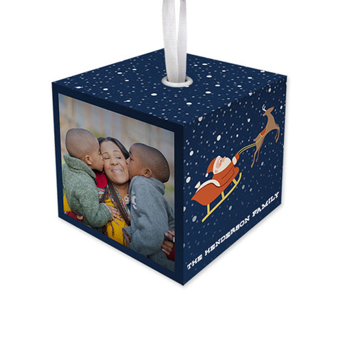 Jolly Santa Cube Ornament Christmas Ornaments Shutterfly