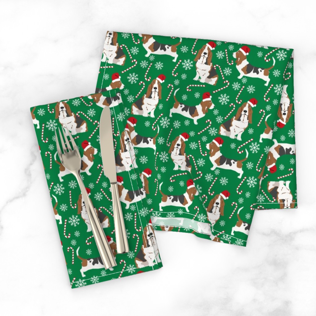 Basset Hound Christmas Cloth Napkin Shutterfly