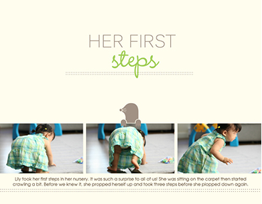 Modern Baby Girl Photo Book