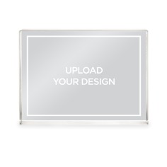 upload your own design acrylic block