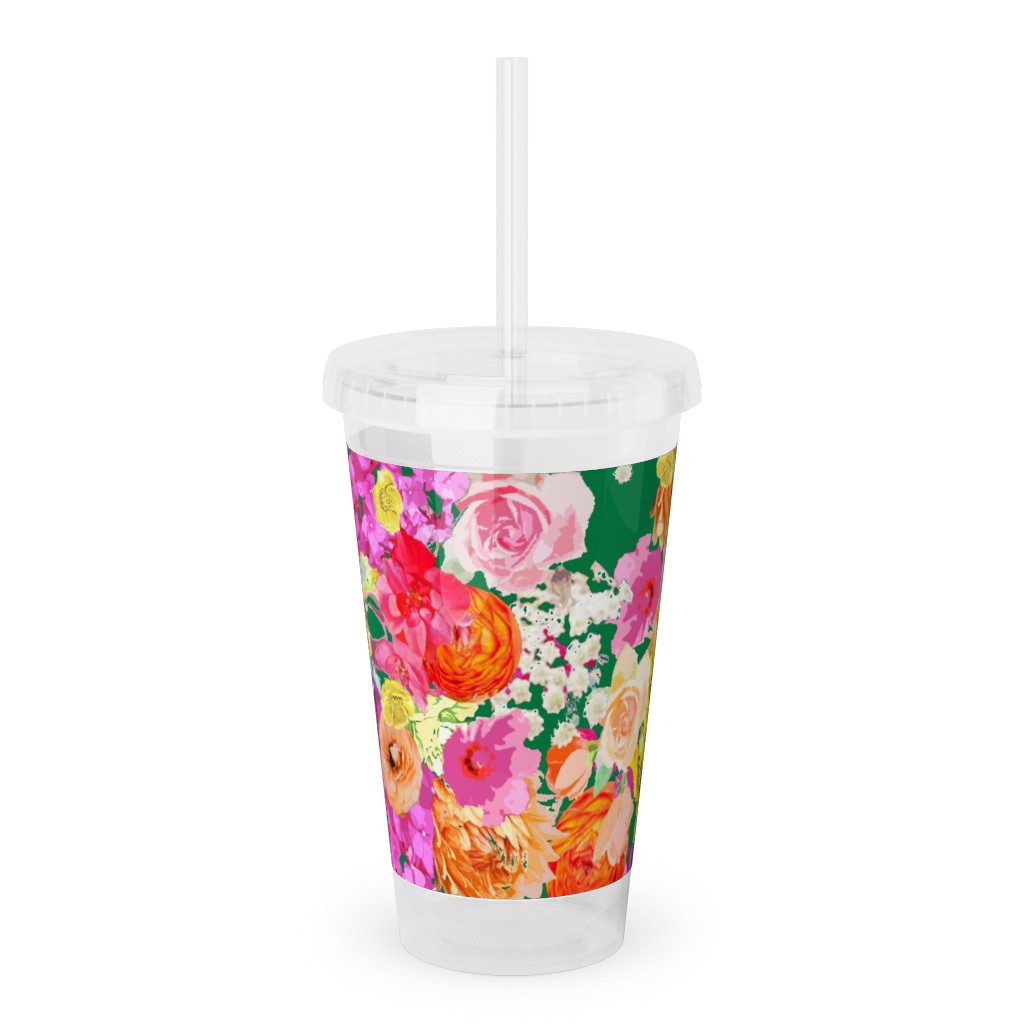 Upload Your Own Design Acrylic Tumbler with Straw by Shutterfly