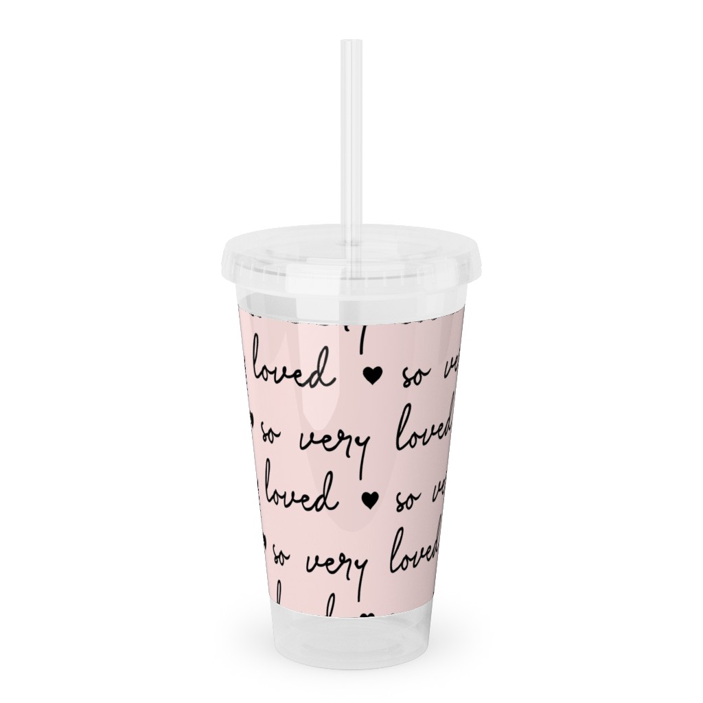 Upload Your Own Design Acrylic Tumbler with Straw by Shutterfly