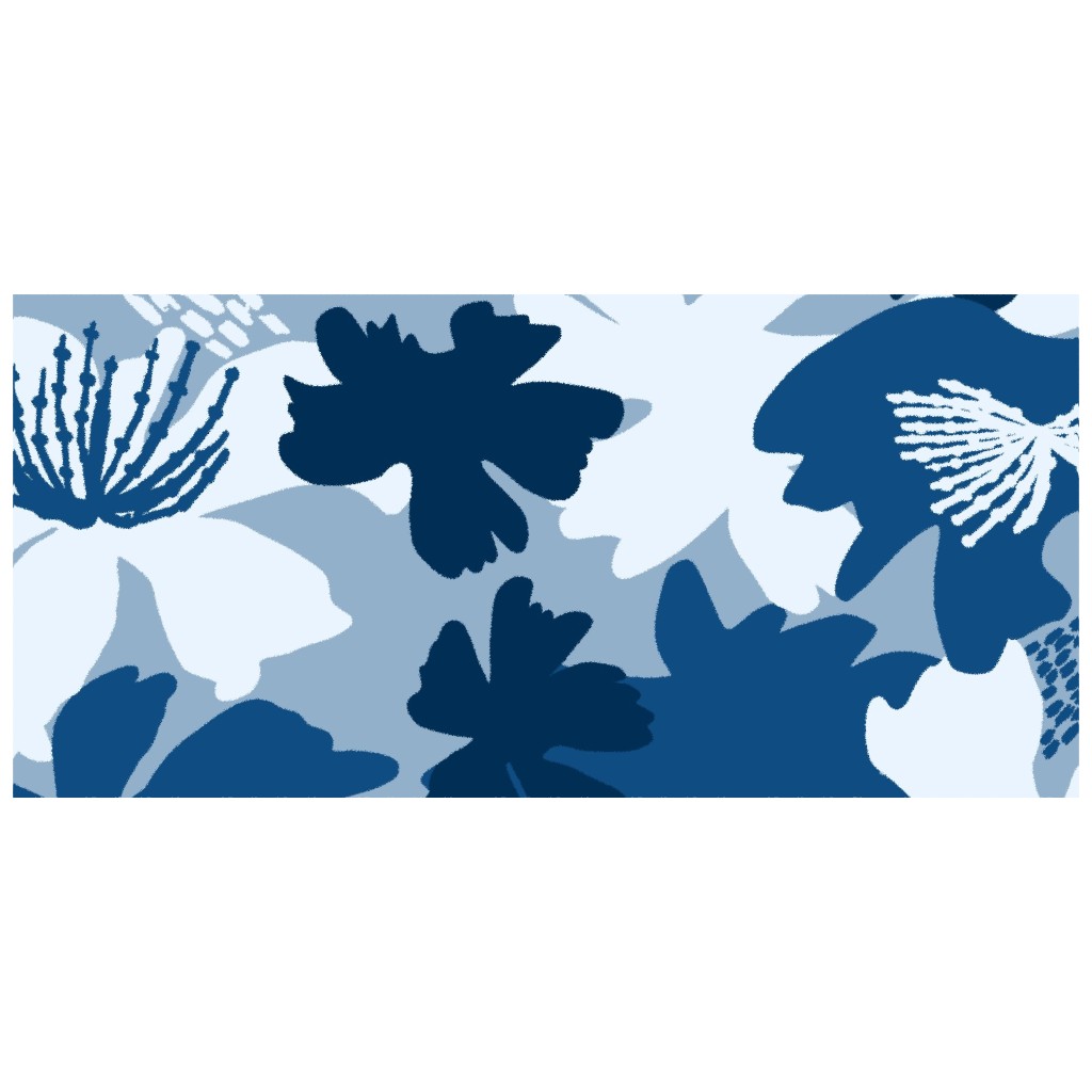 Barely Blue Floral Acrylic Tumbler with Straw Shutterfly