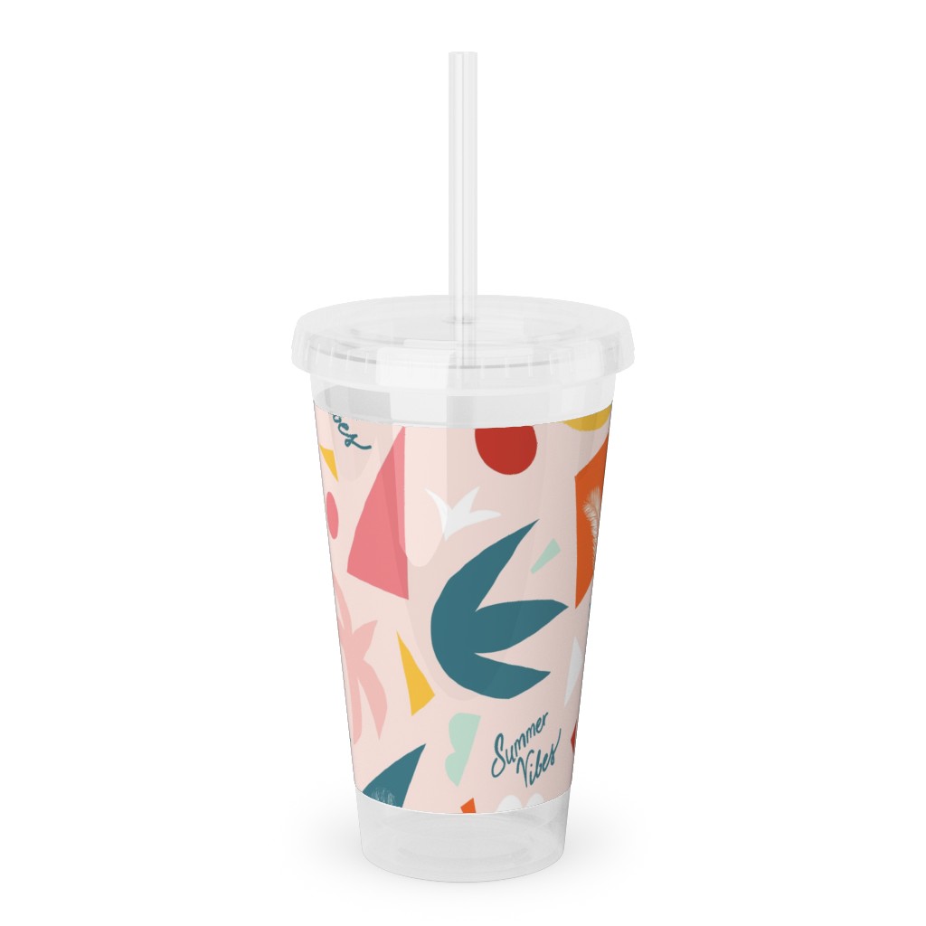 Upload Your Own Design Acrylic Tumbler with Straw by Shutterfly