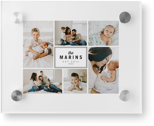 Round We Go Wall Art, Single piece, Acrylic, 8x10, White, white