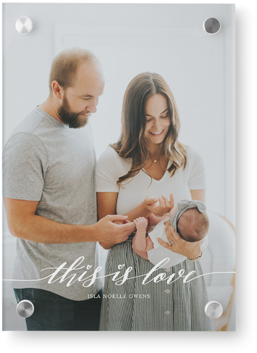 Love Is Portrait Wall Art, Single piece, Acrylic, 10x14, White, white