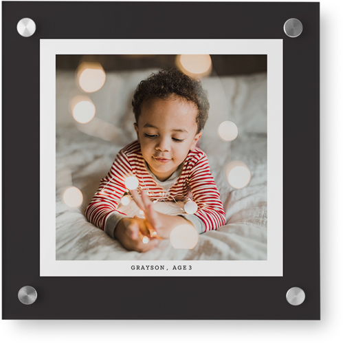 Frame Up Wall Art, Single piece, Acrylic, 12x12, Gray, charcoal