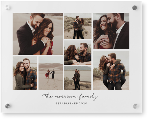 Pieces of Eight Wall Art, Single piece, Acrylic, 16x20, White, white