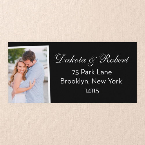 Beginning Of Forever Address Label, White, Matte, White