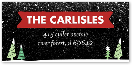 Black Address Labels Shutterfly