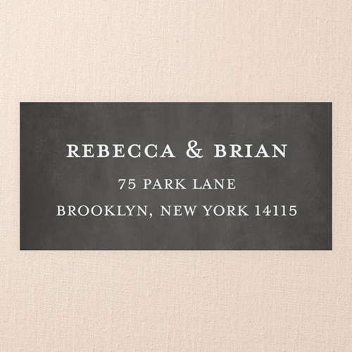 Laurel Union Address Label, Grey, Matte