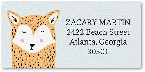 Wildly Noted Address Label, Orange, Address Label, Matte, Orange