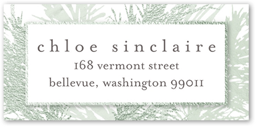 Gentle Forest Address Label, Green, Address Label, Matte, Olive
