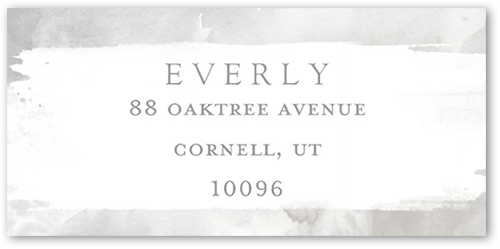 Watercolor Cross Boy Address Label, Grey, Address Label, Matte, Fog