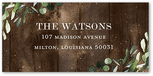 Rustic Woods Address Label, Brown, Address Label, Matte, Brown