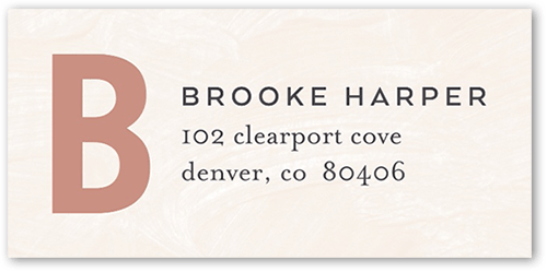 Standout Party Address Label, Beige, Address Label, Matte, Antique White