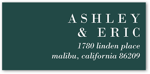 Elegant Formula Address Label, Green, Address Label, Matte, Seaweed