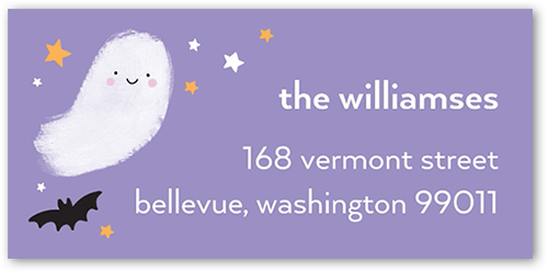 Purple Address Labels