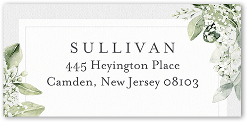 Lovely Lush Address Label, Address Label, White