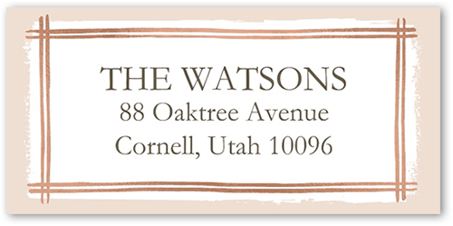 Glistening Gathering Address Label, Pink, Address Label, Matte, Blush