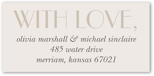 Enchanted Event Address Label, Gray, Address Label, Matte