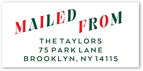 Colorful Headline Address Label, White, Address Label, Matte