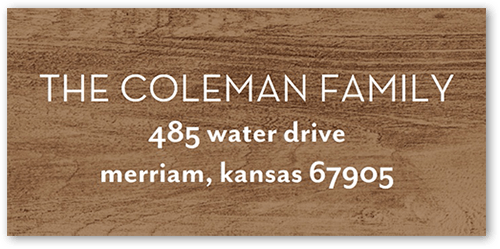 Rustic Festive Moments Address Label, Beige, Address Label, Matte, Tan