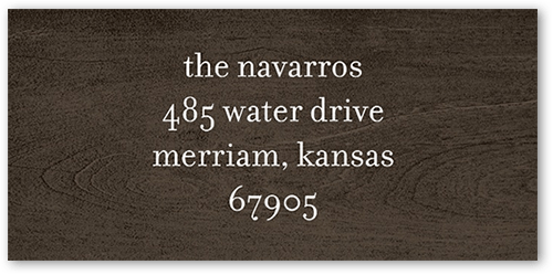 Watercolor Tree Address Label, Brown, Address Label, Matte, Coffee