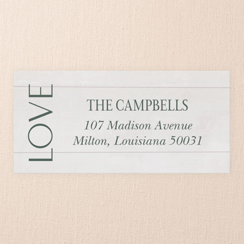 Timeless Charm Wedding Address Label, White, Address Label, Matte, White