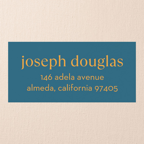 Gather The Guys Address Label, Blue, Address Label, Write Your Own Greeting, Matte, Blue