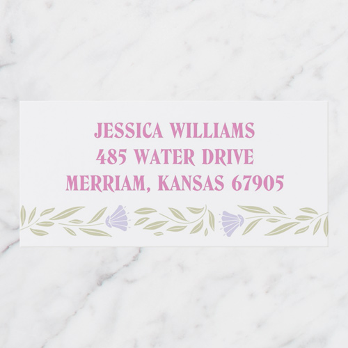 Symbolic Floral Frame Address Label by Yours Truly Shutterfly