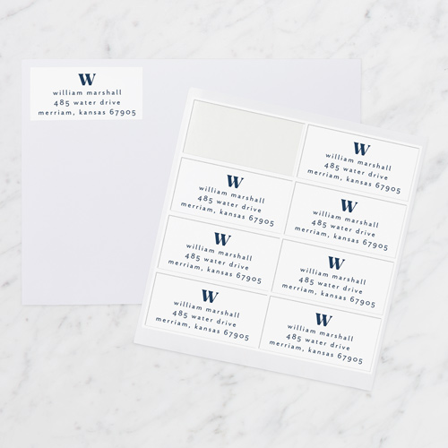 Large Initial Address Label by Yours Truly Shutterfly