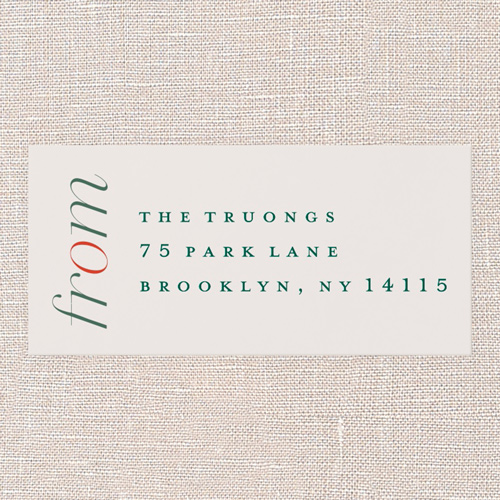 Effortless Chic Address Label, Beige, Address Label, Matte