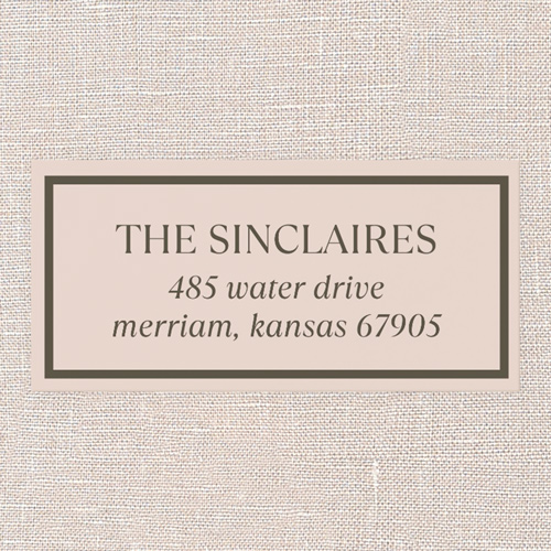 Delicate Charm Address Label, Grey, Address Label, Matte, Chinchilla