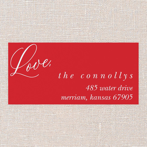 Chic Seasonal Shine Address Label, White, Address Label, Matte