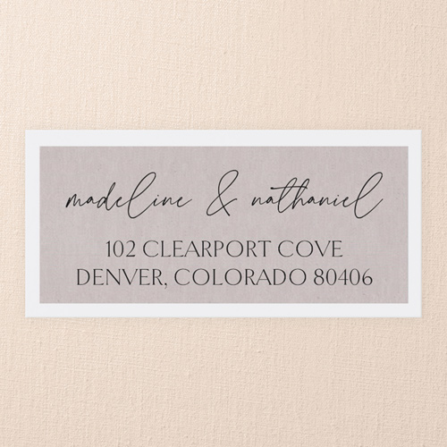 Unique Union Address Label, Beige, Address Label, Matte, Wheat