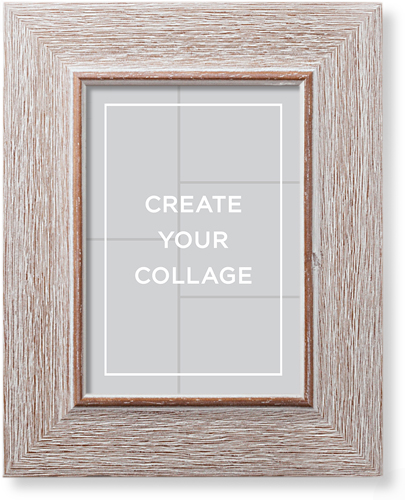 Create a Collage Portrait Art Print, Rustic, Signature Card Stock, 5x7, Multicolor