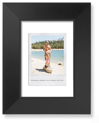 Simple Photo Frame Art Print, Black, Signature Card Stock, 5x7, White