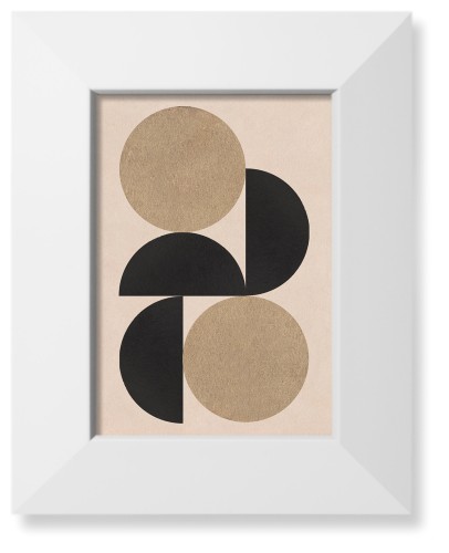 Geometric Print Art Print, White, Signature Card Stock, 5x7, Multicolor