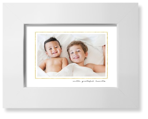 Simply Elegant Frame Art Print, White, Signature Card Stock, 5x7, White