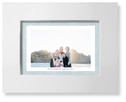 Bold Frame Landscape Art Print, White, Signature Card Stock, 5x7, Blue