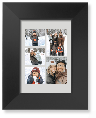 Gallery of Five Portrait Art Print, Black, Signature Card Stock, 5x7, Multicolor, multi