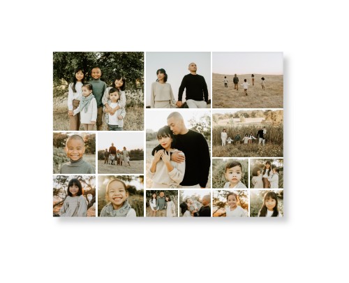Collage of Fifteen Art Print, -No Frame-Multicolor-Signature Card Stock-5x7
