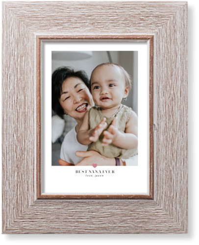 My Heart Art Print, Rustic, Signature Card Stock, 5x7faded rose