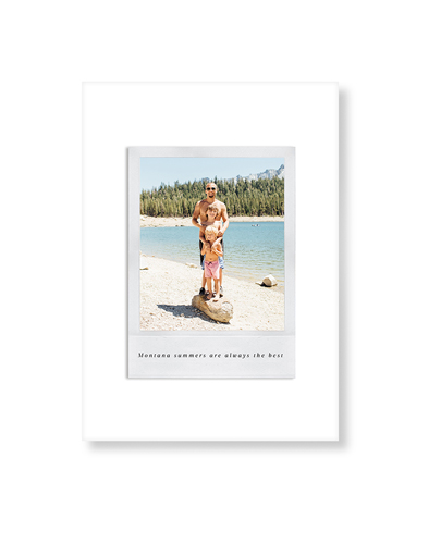 Simple Photo Frame Art Print, No Frame, Signature Card Stock, 5x7white