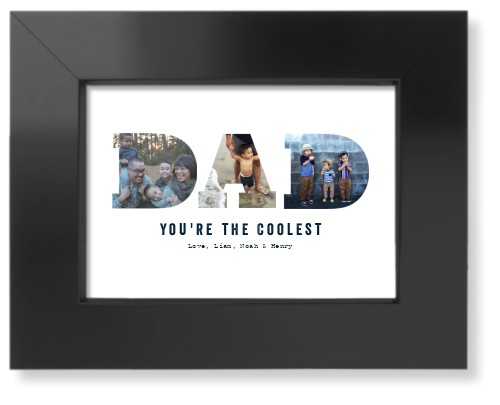 Dad Art Print, Black, Signature Card Stock, 5x7white