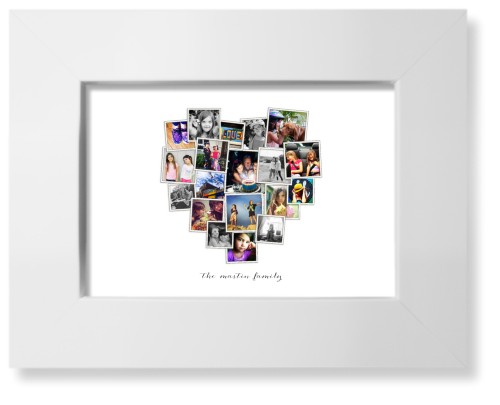 Tilted Heart Collage Art Print