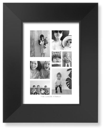 Vertical Gallery Collage of Seven Art Print, Black, Signature Card Stock, 5x7multi