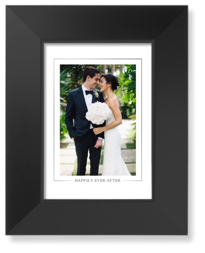 Simple Outline Border Portrait Art Print, Black, White, Signature Card Stock, 5x7