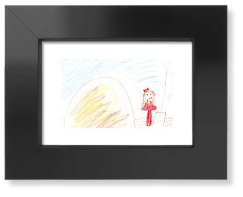 Create Your Own Kids Art Art Print, Black, Signature Card Stock, 5x7multi